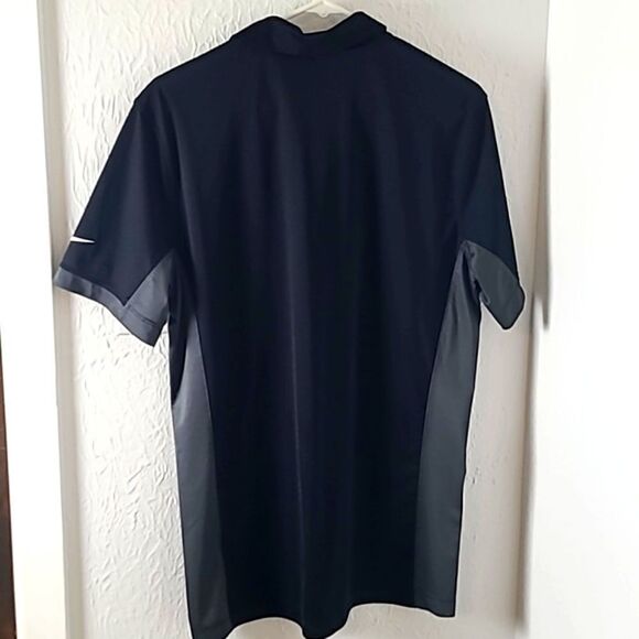 NFL Saints Shirt, Black & Gray with White Nike Logo & Gold Fleur-de-lis, Size M - Picture 5 of 7